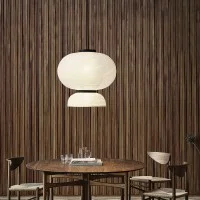 &Tradition Formakami Modular Suspension Lamp in Rice Paper By