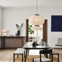 &Tradition Formakami Modular Suspension Lamp in Rice Paper By