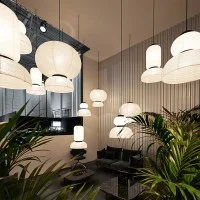 &Tradition Formakami Modular Suspension Lamp in Rice Paper By