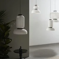 &Tradition Formakami Modular Suspension Lamp in Rice Paper By