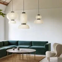 &Tradition Formakami Modular Suspension Lamp in Rice Paper By
