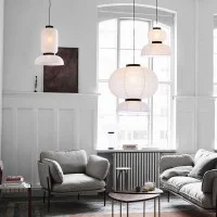 &Tradition Formakami Modular Suspension Lamp in Rice Paper By