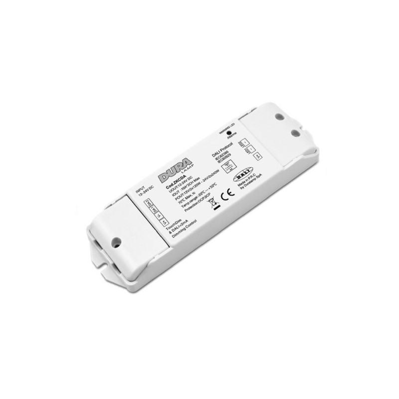 Duralamp Controller Dimmer DALI Strip LED a Luce Bianca 12-24V Duralamp Controller Dimmer DALI Strip LED a Luce Bianca 12-24V