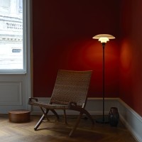 Louis Poulsen PH 3½-2½ Floor Lamp in Opal Glass By Poul