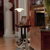 Louis Poulsen PH 3½-2½ Terra Lampada in Vetro Opalino By Poul