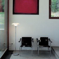 Louis Poulsen PH 3½-2½ Floor Lamp in Opal Glass By Poul