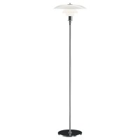 Louis Poulsen PH 3½-2½ Floor Lamp in Opal Glass By Poul