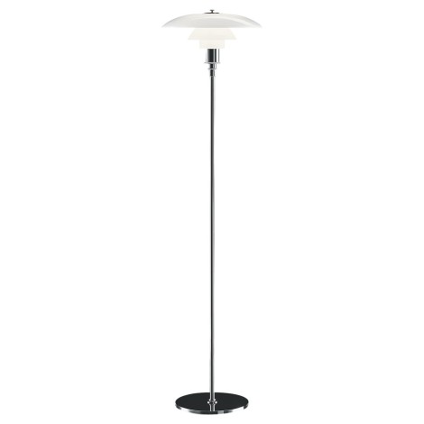 Louis Poulsen PH 3½-2½ Floor Lamp in Opal Glass By Poul