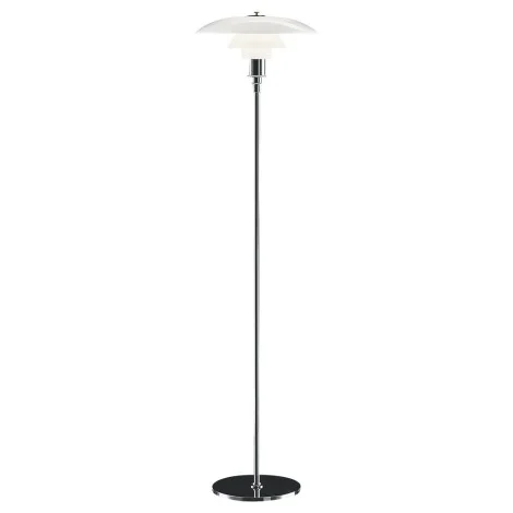Louis Poulsen PH 3½-2½ Floor Lamp in Opal Glass By Poul