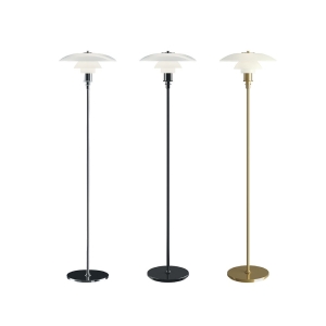 Louis Poulsen PH 3½-2½ Floor Lamp in Opal Glass By Poul