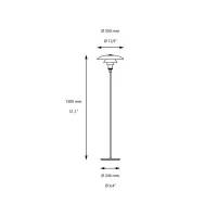 Louis Poulsen PH 3½-2½ Terra Lampada in Vetro Opalino By Poul