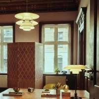 Louis Poulsen PH 5-4½ White Suspension Lamp By Poul Henningsen