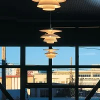 Louis Poulsen PH 5-4½ White Suspension Lamp By Poul Henningsen