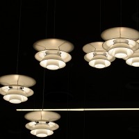 Louis Poulsen PH 5-4½ White Suspension Lamp By Poul Henningsen