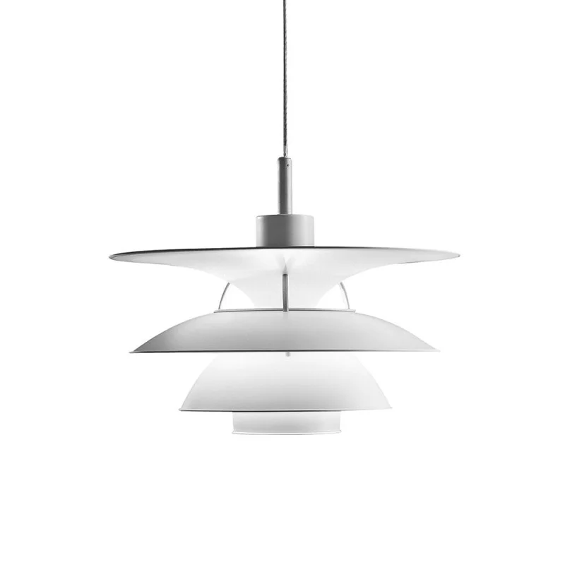 Louis Poulsen PH 5-4½ White Suspension Lamp By Poul Henningsen