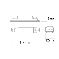 QLT SB-AP ballast 1x4-6-8-13-14W G5 2G7 G24qx IP20 Fluorescent