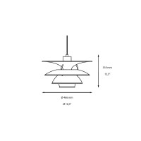 Louis Poulsen PH 6½-6 Suspension Lamp LED Dimmable By Poul
