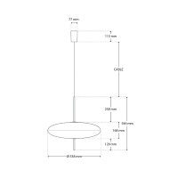 Astep Modello 2065 Lampada da Sospensione a LED Dimmerabile da