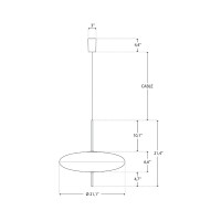Astep Modello 2065 Lampada da Sospensione a LED Dimmerabile da