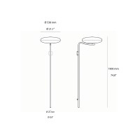 Astep Modello 2065 Wall Lampada da Parete a LED Dimmerabile da