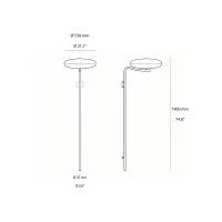 Astep Modello 2065 Wall Lampada da Parete a LED Dimmerabile da Astep Modello 2065 Wall Lampada da Parete a LED Dimmerabile da