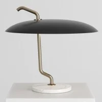 Astep Model 537 LED Table Lamp in Brass for Indoor By Gino