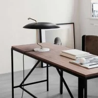 Astep Model 537 LED Table Lamp in Brass for Indoor By Gino