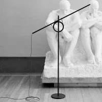 Pallucco Tangent Medium Adjustable LED Dimmable Floor Lamp By