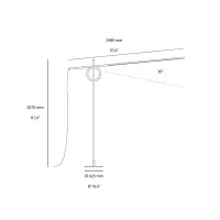 Pallucco Tangent XL Adjustable LED Dimmable Floor Lamp By