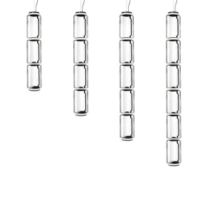 Flos Noctambule Led Suspension Glass Low Cylinders by