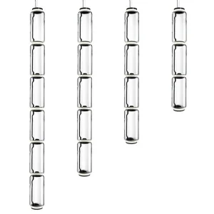 Flos Noctambule Led Suspension Glass high Cylinders by