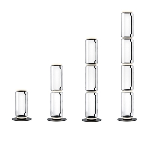 Flos Noctambule Lampada Da Terra Led Low Cylinders In Vetro by