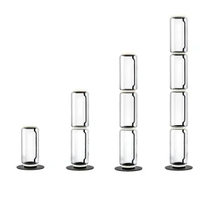 Flos Noctambule Led Floor Lamp Glass Low Cylinders by