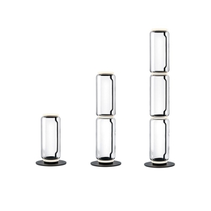 Flos Noctambule Lampada Da Terra Led High Cylinders In Vetro by