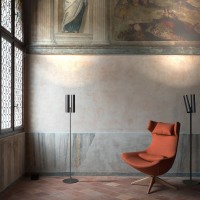 Rotaliana Tobu F1 Adjustable LED Dimmable Double Floor Lamp for