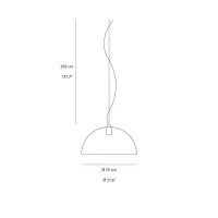 Martinelli Luce Bubbles Semisphere LED Suspension Lamp for Martinelli Luce Bubbles Semisphere LED Suspension Lamp for