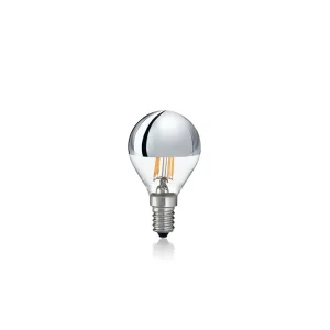 Ideal Lux Lampadina Sfera E14 LED 4W 260lm 3000K Vetro Cromo