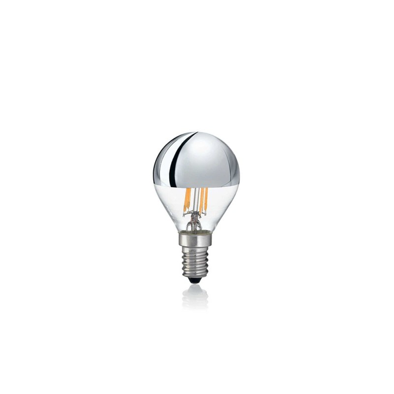 Ideal Lux Sphere Bulb E14 LED 4W 260lm 3000K Chrome Glass Ideal Lux Sphere Bulb E14 LED 4W 260lm 3000K Chrome Glass