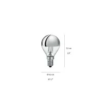 Ideal Lux Lampadina Sfera E14 LED 4W 260lm 3000K Vetro Cromo Ideal Lux Lampadina Sfera E14 LED 4W 260lm 3000K Vetro Cromo