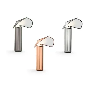 Flos Chiara Table LED Lamp In Aluminum Body By Mario Bellini