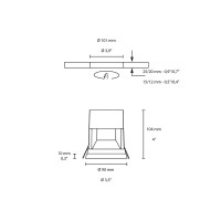 Flos Bon Jour Ø90 Dimmable LED Recessed Spotlight 13W 3000K By
