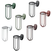 Flos In Vitro Wall LED Outdoor Lamp In Glass And Aluminum IP66