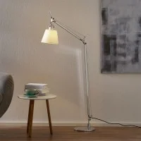 Artemide Tolomeo Basculante Reading Floor Lamp with Parchment