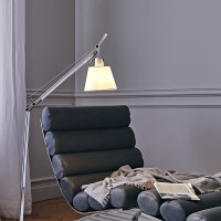 Artemide Tolomeo Basculante Reading Floor Lamp with Parchment