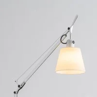 Artemide Tolomeo Basculante Reading Floor Lamp with Parchment