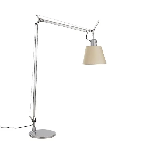 Artemide Tolomeo Basculante Reading Floor Lamp with Parchment