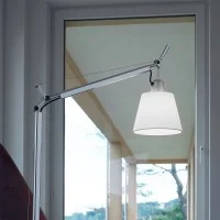 Artemide Tolomeo Basculante Reading Floor Lamp with Satin
