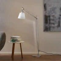 Artemide Tolomeo Basculante Reading Floor Lamp with Satin