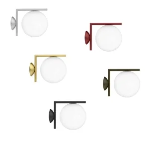 Flos IC C / W1 Outdoor Wall or Ceiling Lamp in Glass for