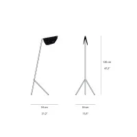 Petite Friture Mediterranea Floor Lamp in Perforated Brass By